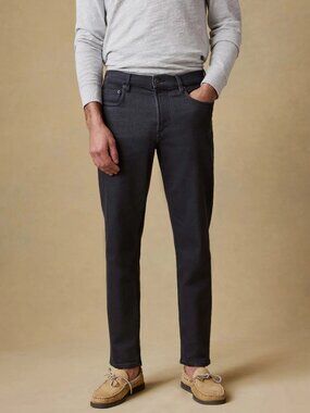 Faherty Stretch Terry 5-Pocket Pants - Onyx Black - 31x30